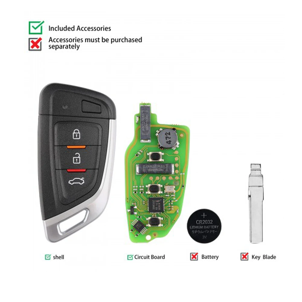 XSKF01EN chiave di prossimità intelligente universale per Xhorse VVDI Mini strumento chiave per Honda Buick Ford Cadillac Nissan Mitsubishi Chevrolet