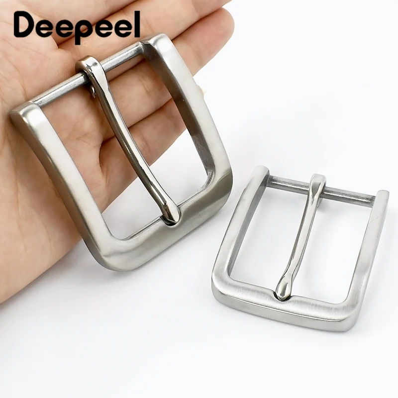 Deepeel 35/40mm Roestvrij Stalen Gesp Jeans Tailleband Hoofd Kleding Passen Sluiting Pin Gesp DIY Lederen Craft accessoires