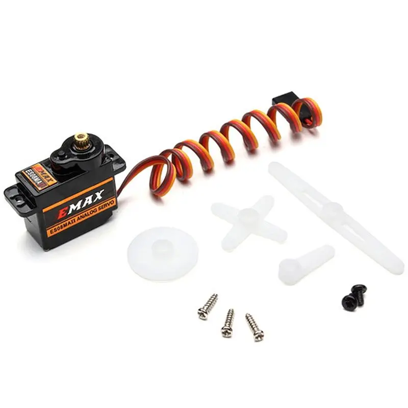 【NEW USER EXCLUSIVE】EMAX Byrc FPV ES08MA II 12G Mini Metal Gear Analog Servo Mini Metal Digital Servo For RC Plane FPV Drone Rac