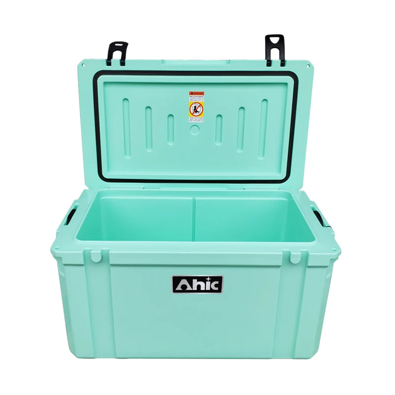 75L Insulated PE Ice Cooler Box with Rope Handle 5 Days Ice Retention for Outdoor Wine Food Camping Fishing Large Ice Chest view 5
