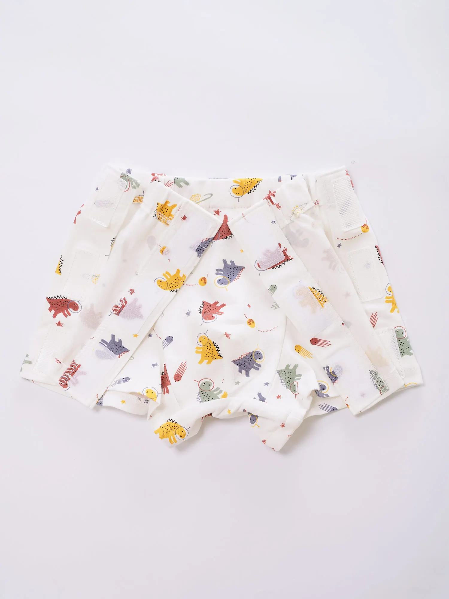 Boys Girls Cute Printed Shorts Underpants Postoperative Care Underwear Full-open Hook-and-loop Fastener Elastic Waist Shorts