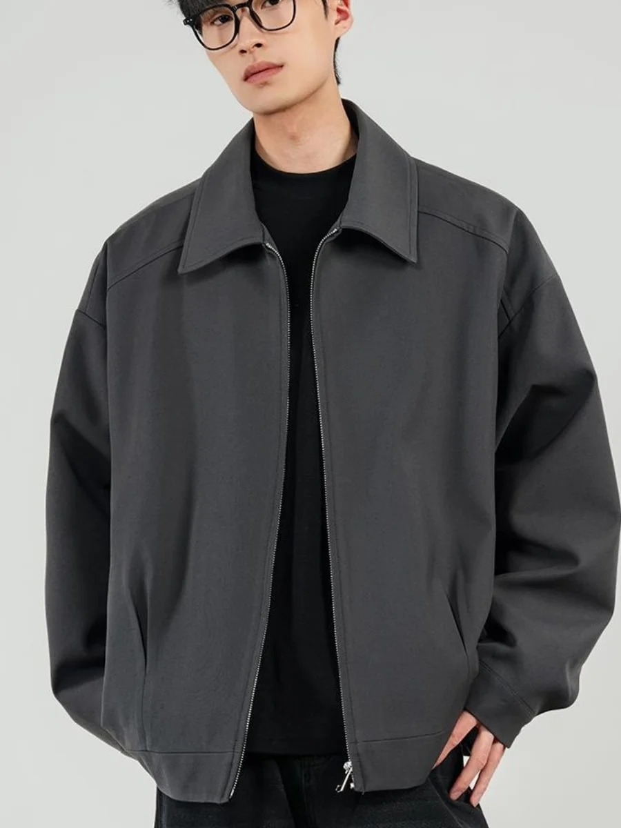 

Мужская куртка-бомбер American Sle: стильная, повседневная, модная, с воротником, премиум-качество, для весны и осени