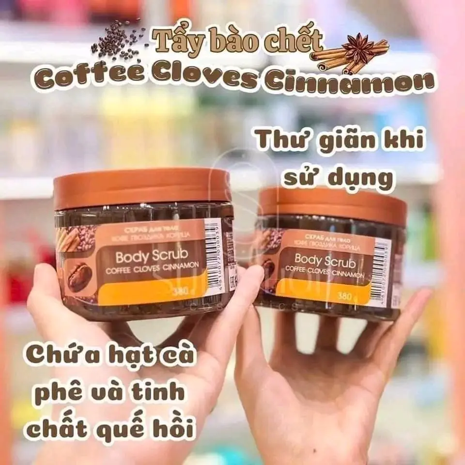 

Vietnamese body scrub Tay te bao chet body Que Hoi Ca Phe Bilena.