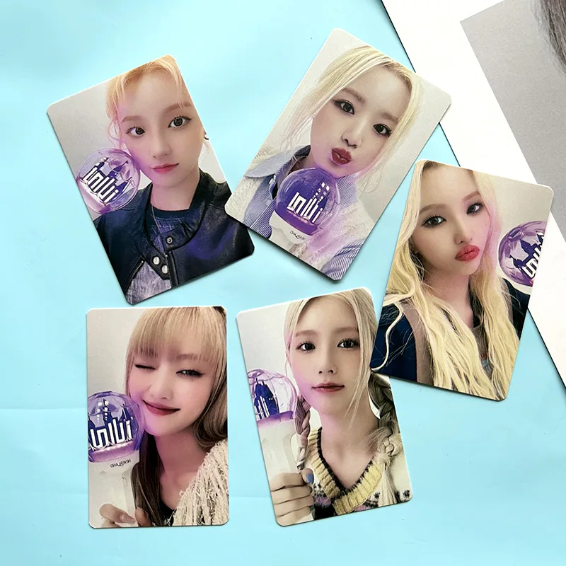 5Pcs/Set Kpop (G)I-DLE Photocards Lightstick Lomo Cards Postcards Photo Print Mini Album Photo Card