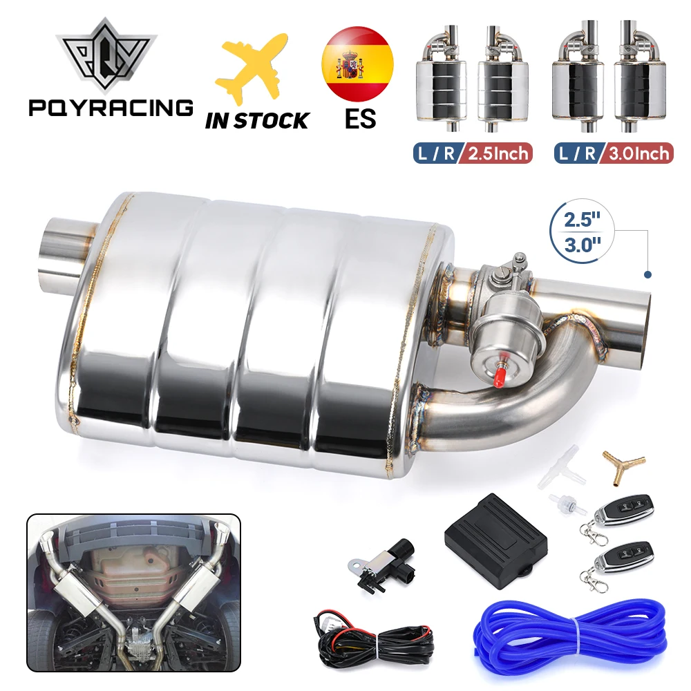 Exhaust Dump Valve With Wireless Remote - Stainless Steel 2.5