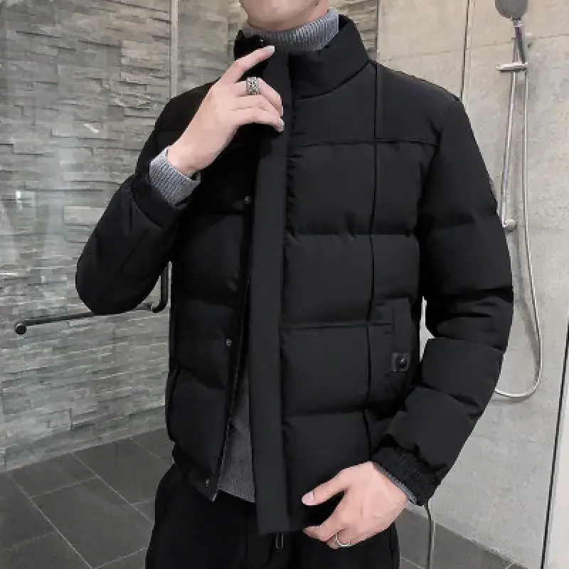 Chaqueta de invierno para hombre, Parka de alta calidad, prendas de vestir cálidas, abrigos delgados de marca, chaquetas cortavientos informales