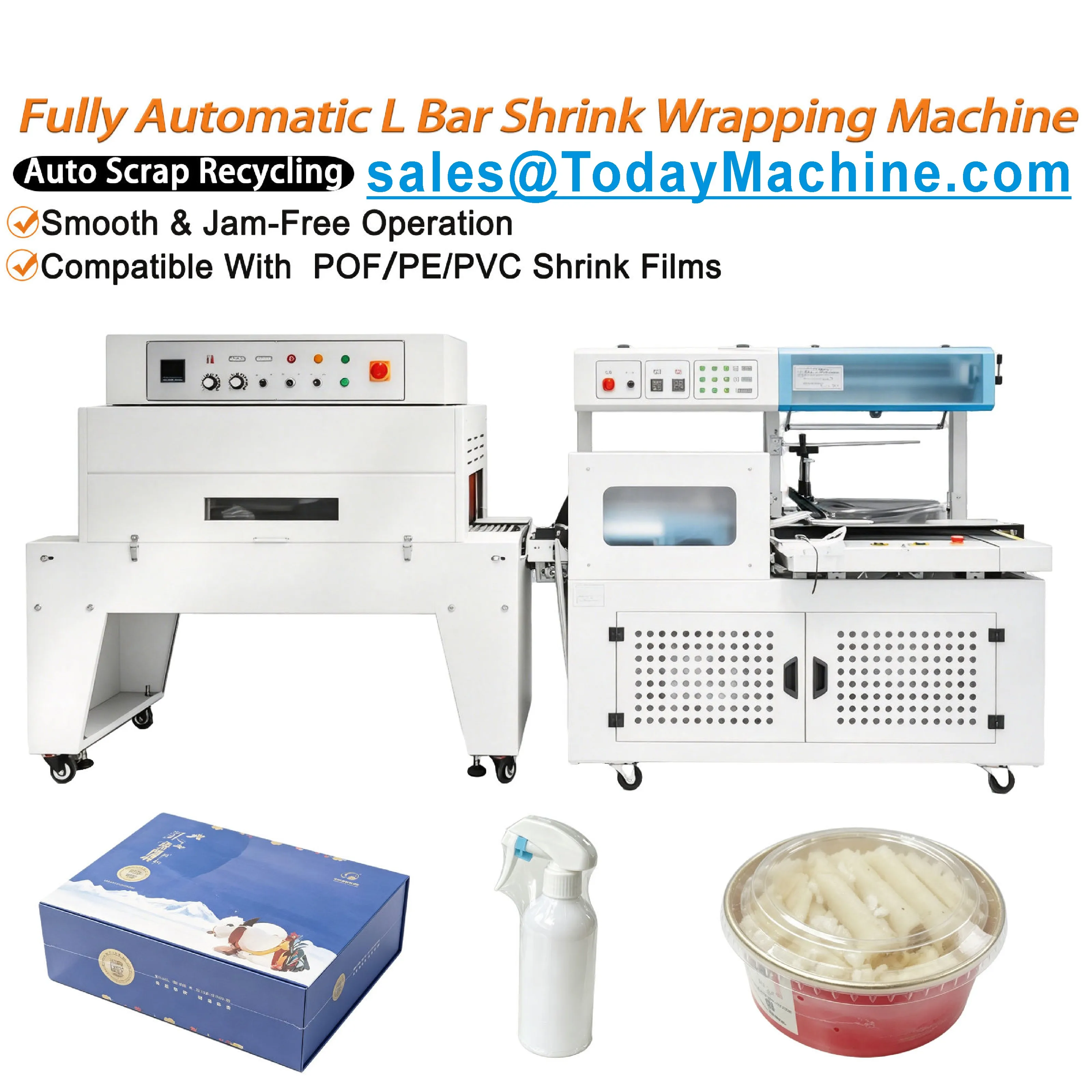 Electric Medical Tableware Food Plastic Sealing Machine Heat Shrink Film Packaging with Core Motor Component