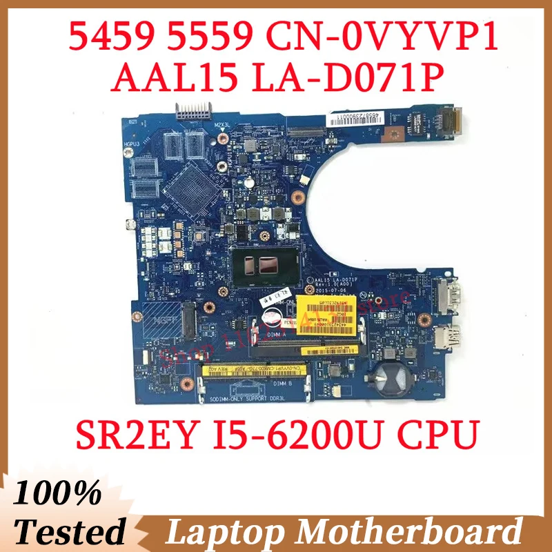 

Для Dell 5459 5559 CN-0VYVP1 0VYVP1 VYVP1 с процессором SR2EY I5-6200U