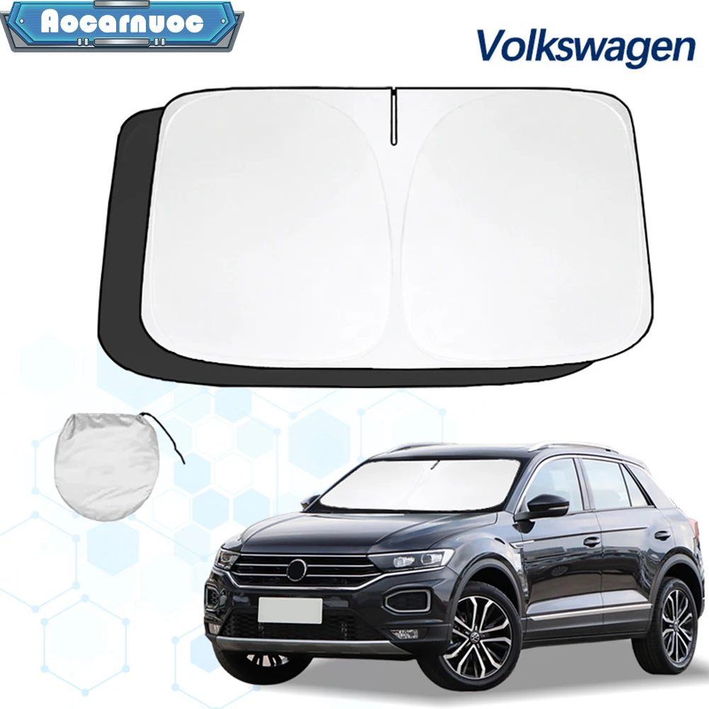 Car Windshield Sunshade Accessories Sun Visor Protector For VW Volkswagen T-Roc 2017 2018 2019 2020 2021 2022 2023 2024 2025