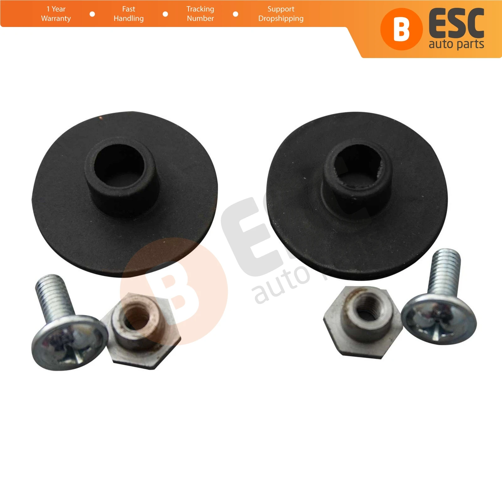 ESC Auto Parts EWR5012 2 Sets Window Regulator Installation Mounting Bushing Part:A 2037200114 for Mercedes Benz W203