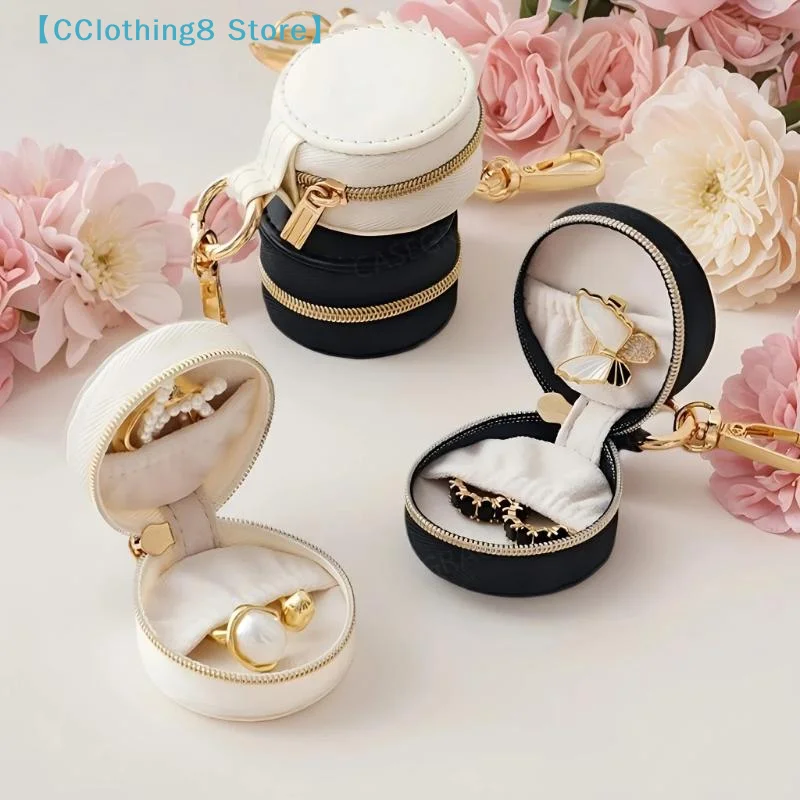 

Jewelry Ring Holder Keychain - Travel Sports Ring Keeper Case - Versatile Display Storage Organizer Box With Key Chain【AliS8】