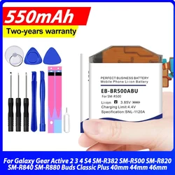 SM-R880 Battery For Samsung Galaxy Gear Active 2 3 4 S4 SM-R382 SM-R500 SM-R820 SM-R840 SM-R880 Buds Classic Plus 40mm 44mm 46mm