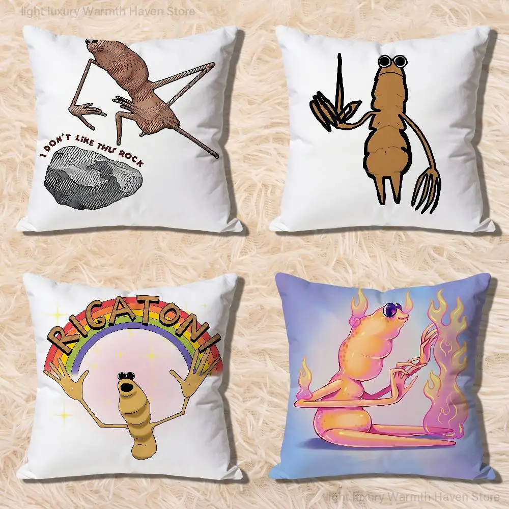 

Marcus The Worm Robert Help Various Sizes Square Pillow Case For Car Home Bedchamber Decor Custom Valentine gift