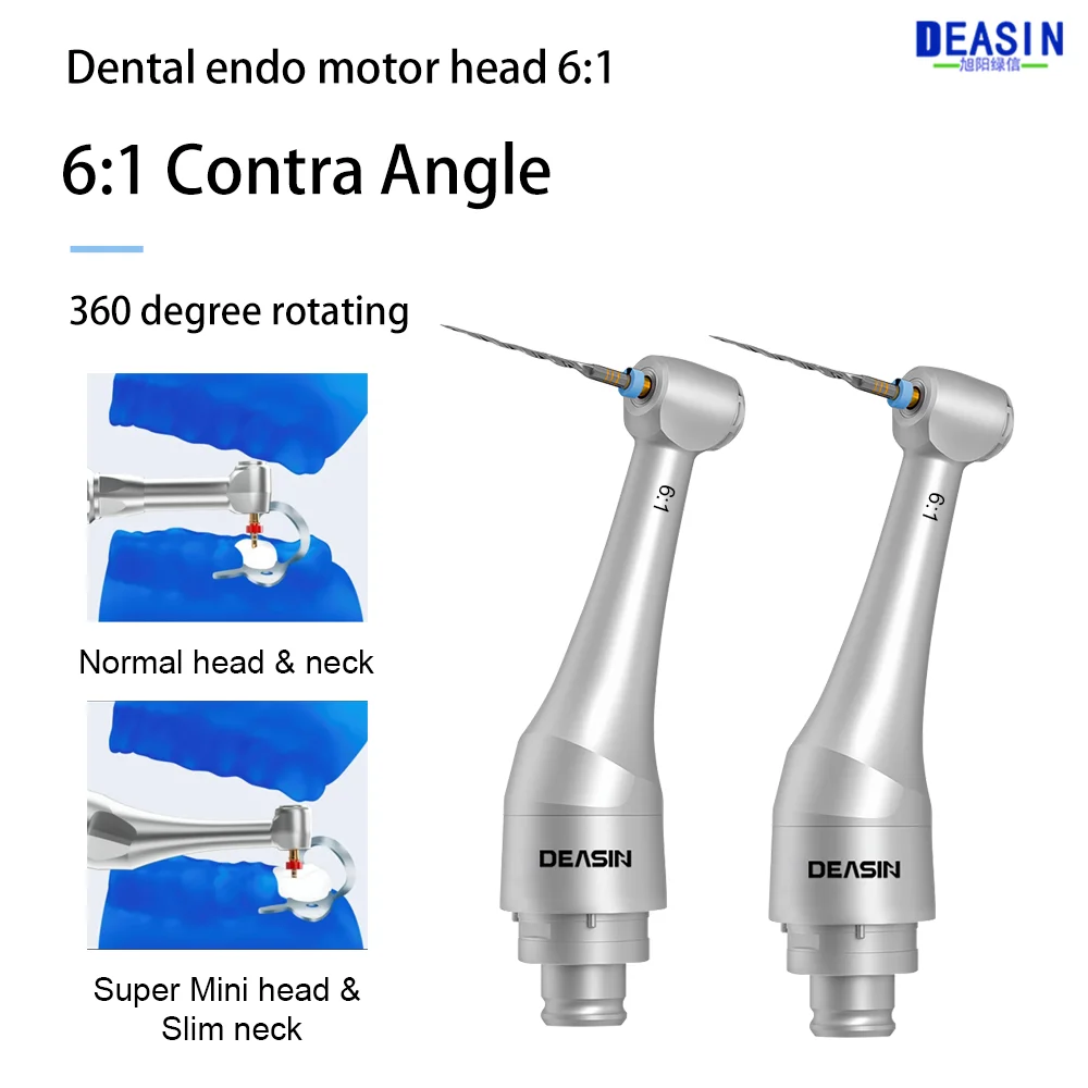 6:1 Super Mini Contra Angle Head for Woodpecker Endo Motor Dental Reciprocating Endomotor Head Endodontics