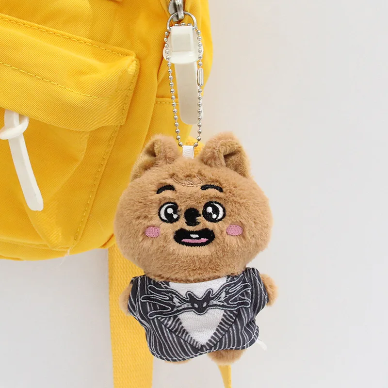New SKZOO stray children plush toy keychain, cute animal doll bag, hanging decoration, toy pendant, children's gift
