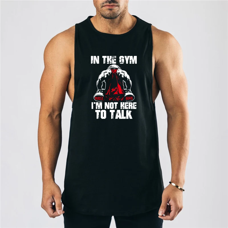Turnhallen Fitness Muskelwesten Sommer Atmungsaktive Workout Tank Tops Herren Lässige ärmellose Sport T-Shirts Baumwolle Bodybuilding Unterhemden