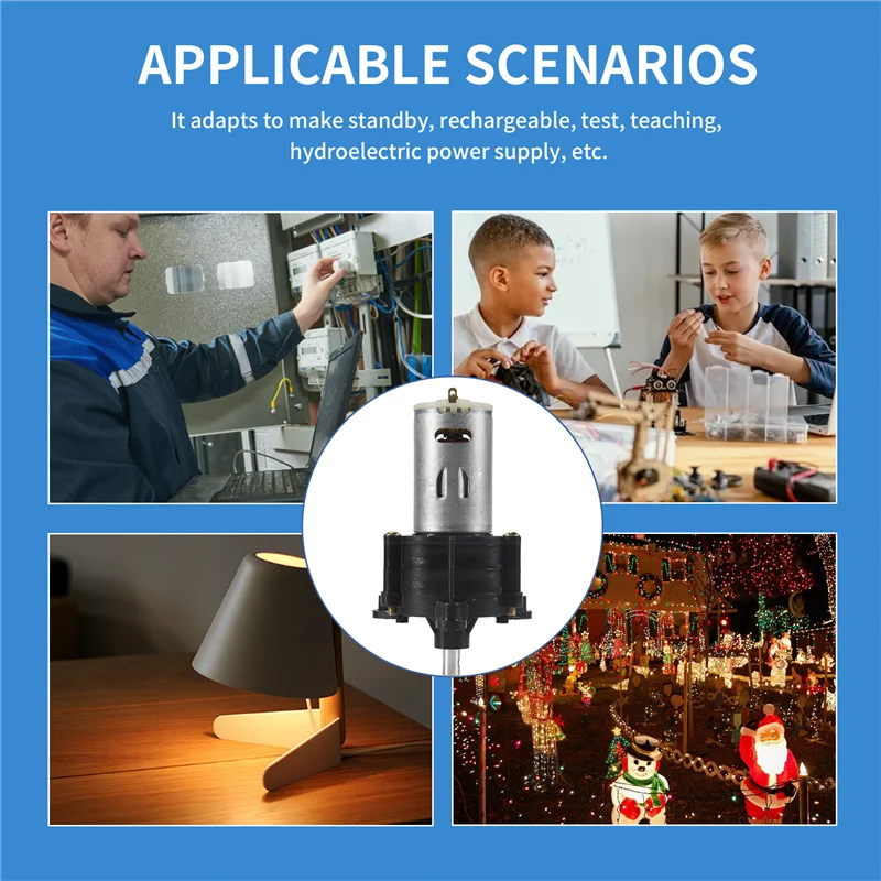 

1Pc Wind Turbine Generator Kit Micro-Hand Dynamo Generator DC12V Generator Power Supply