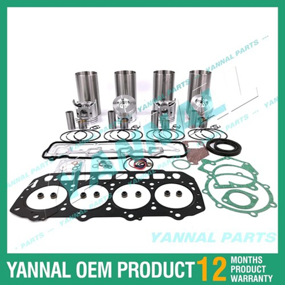 

4TNE98 Overhaul Rebuild Kit With Full Gasket Kit For Yanmar Diesel engine
