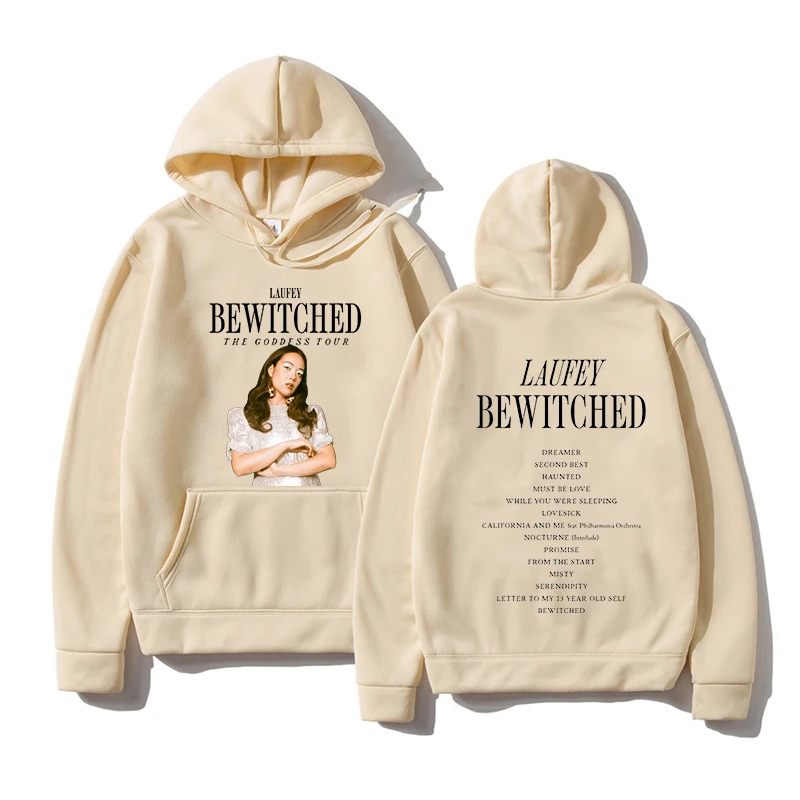 Laufey The Bewitched Tour Hoodie Women/Men Harajuku Aesthetic Hip Hop Hoodies Unisex 2024 New Album Autumn Winter Sweatshirts