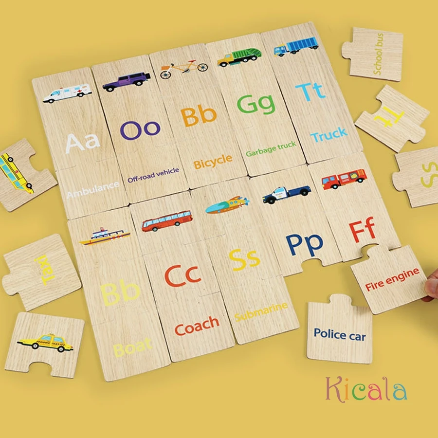 طفل أطفال الإدراك الألغاز لعب طفل صندوق حديد بطاقات مطابقة لعبة البطاقات المعرفية مركبة الفاكهة الحيوان سيارات مجموعات زوج لغز