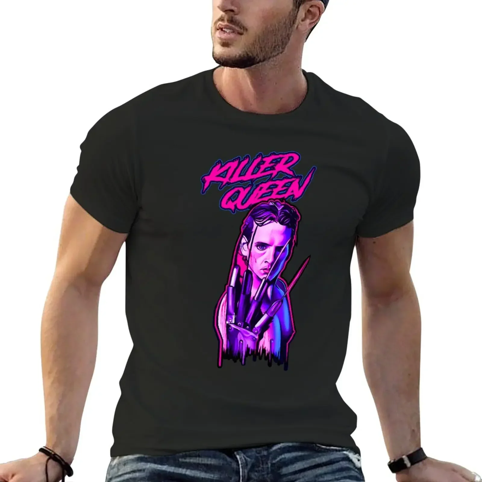 KILLER QUEEN T-Shirt cute tops vintage clothes t shirt for menAnime Graphic T-shirts for Men Clothing Women Tees High Quality