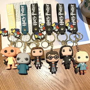 PVC, Harry Potter serisinin Çocuklara hediyesi, sopa figürü, 3D Oyuncak, Hermione Granger, Malfoy, Ron, Armürlü, Voldemort, Snape, Yüzükler ve Partinin Anahtarı ve Hediye Harry potter serisinden kalenin en iyi 10 satışı-10 numara