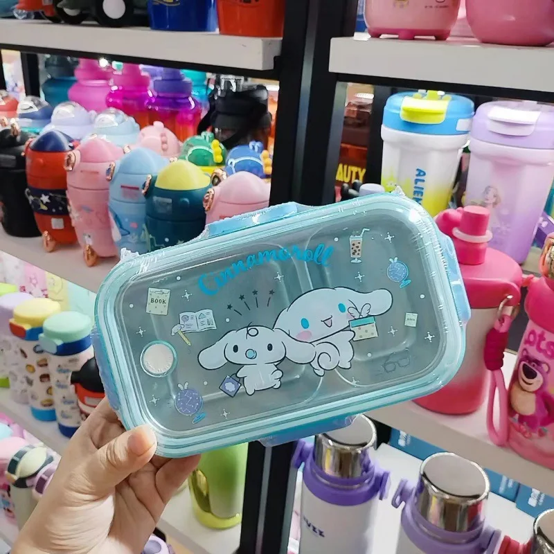 

Горячий ланч-бокс Sanrio Girl Kuromi Kawaii Anime, милый модный простой и удобный термостойкий портативный ланч-бокс, подарок, новый стиль