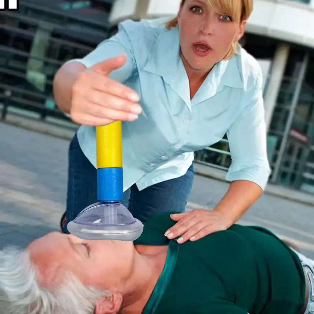 Anti Choking Device Life Saving Suction Emergency Anti Asphyxia CPR Training Mask First Aid Kit Adults & Children Home Rescue