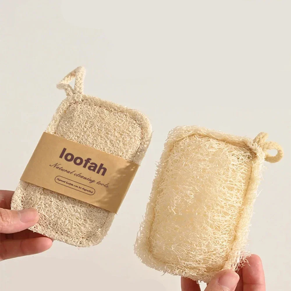 

Loofah Dish Scrubber Easy to Clean Loofah for Shower Quick Drying Pad for Home Kitchen Natural Luffa Dish Washing Cloth Brushes