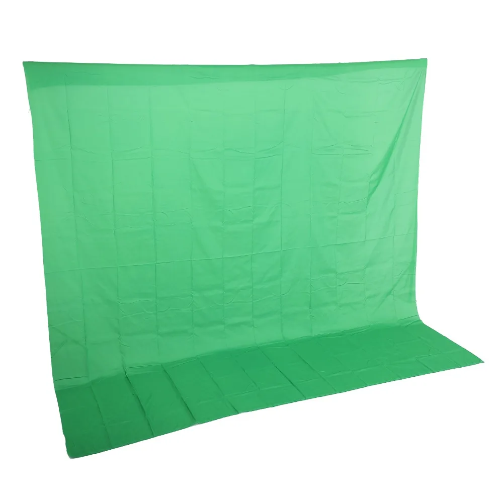 Green Green Screen Non-woven fabric 3x3m Chroma Key Backdrop Cloth Live Streaming Photography Background