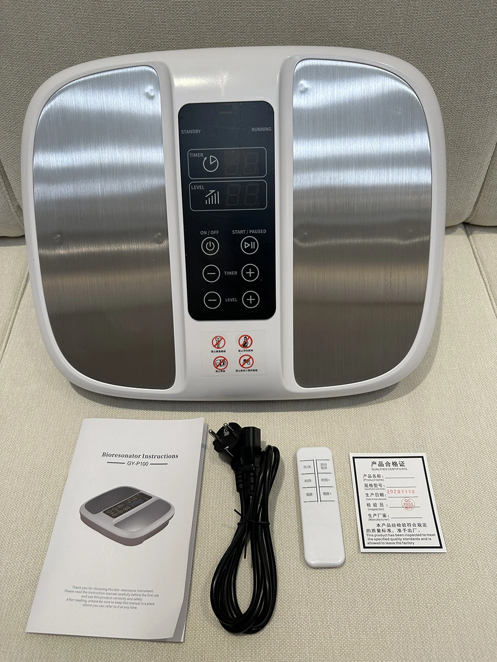 

Terahertz Bio-frequency PEMF Instrument Foot Thz Foot Warmer Intelligent Remote Control Foot Massager Health Care Therapy