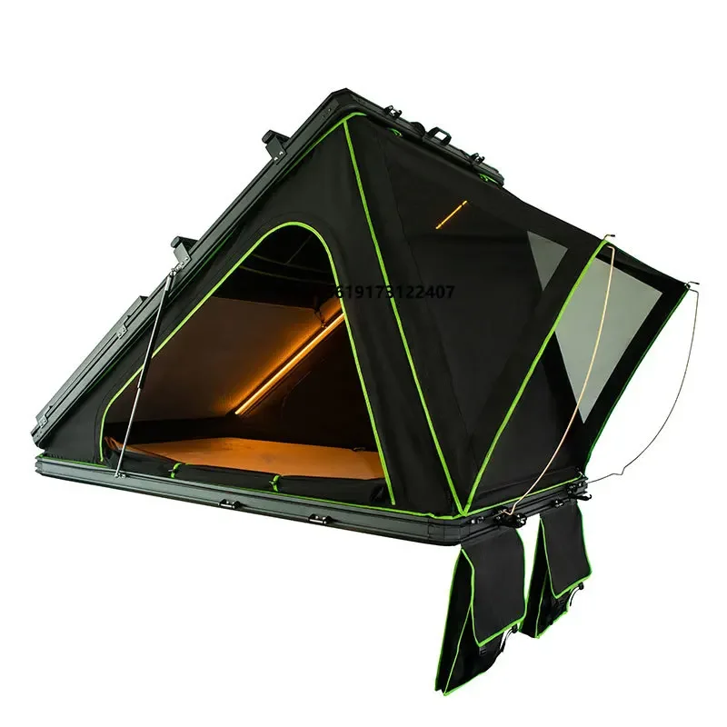

Solar Panel Folding Roof Awning Tent 4x4 Offroad Glass Car Rooftop Tent Hard Shell Top and Sides Roof Top Tent for Camping
