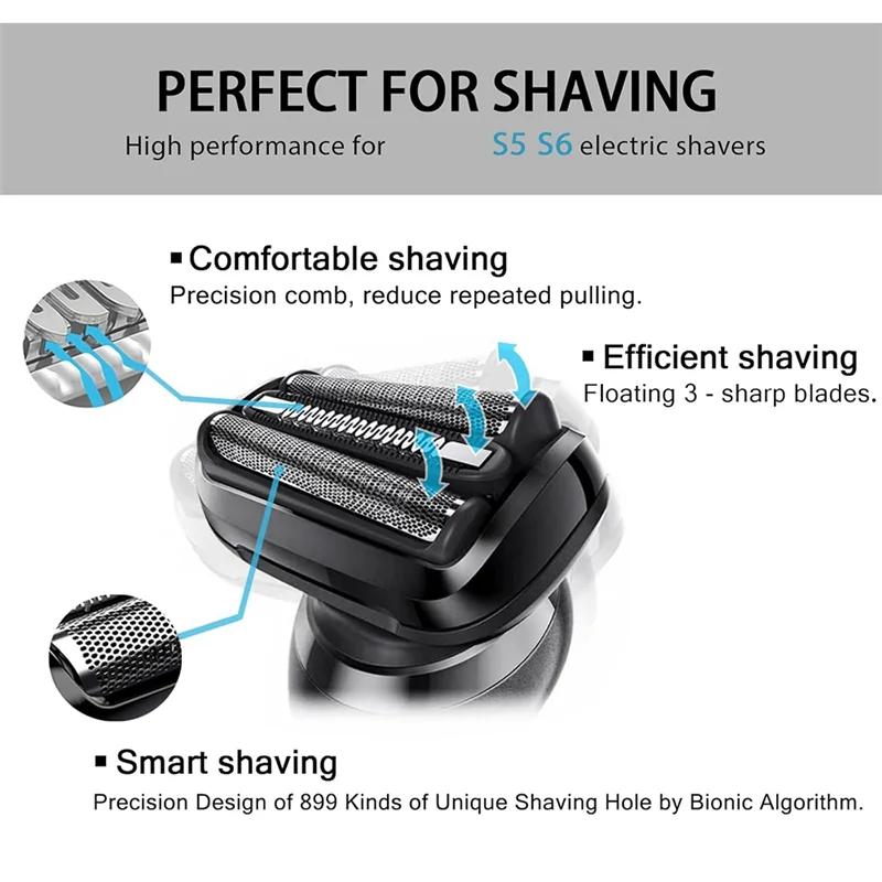 For Braun Shavers 21B Heads Accessories Series 3 Blades Replacement Parts Brushs Brush-T33C