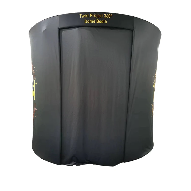 

Quickly Delivery Tension Fabric 360 Dome Photo Booth Enclosure Backdrop Tent with LED Light