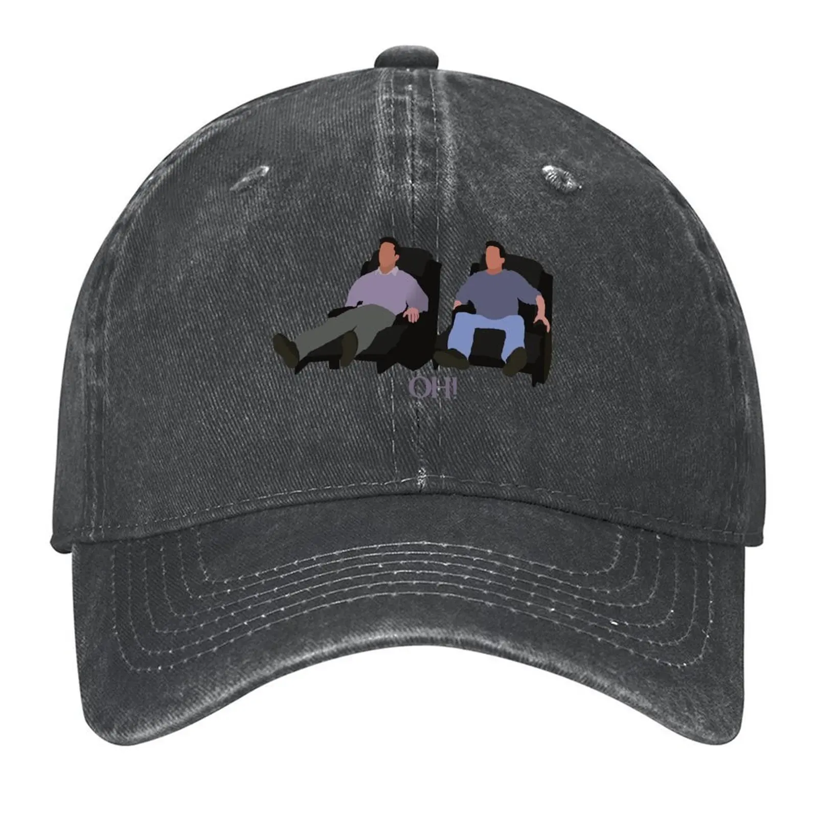 

Joey and chandler on big chairs Baseball Cap Christmas Hat Hat men Anime Brand Man cap Golf Wear Men Women's