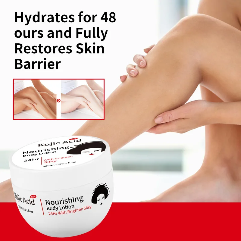 

Kojic Acid Body Cream for Dry Skin: Moisturize, Hydrate, Large Container, Suitable for Fall/Winter