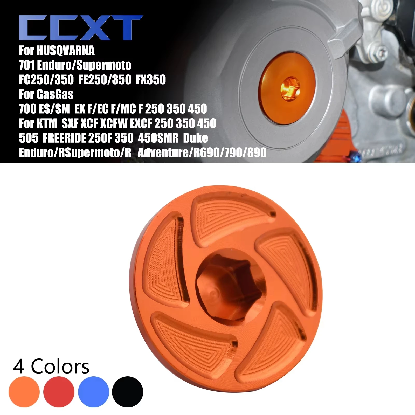 CNC Engine Ignition Cover Plug For HUSQVARNA FC FE FX 250/350 2014-2023 For XCF XCFW KTM SXF EXCF 250-450 2011-2021 2022 2023