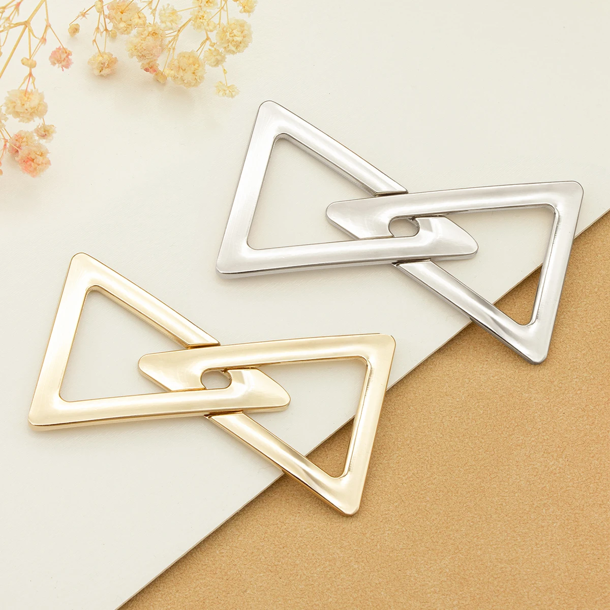 YD0002 Golden Silvery Metal Belt Buckles Coat Waist Band Clasps Decoration Down Jacket Hooks DIY Repair Sewing Accessory Buckle