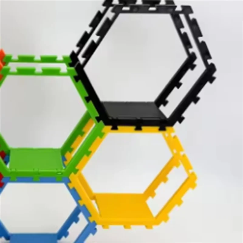3PCS New Hexagonal Toy Showcase Stand Splicing Honeycomb Storage Rack DIY Toy Storage Tool-Y47A