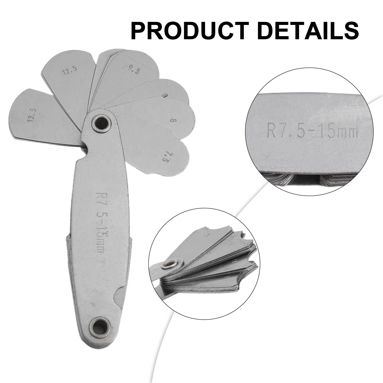 Plate Fillet Gauge Fillet Gauge Industrial Measurement Carbon Steel Measurement Deviation Color As Shown In The Picture