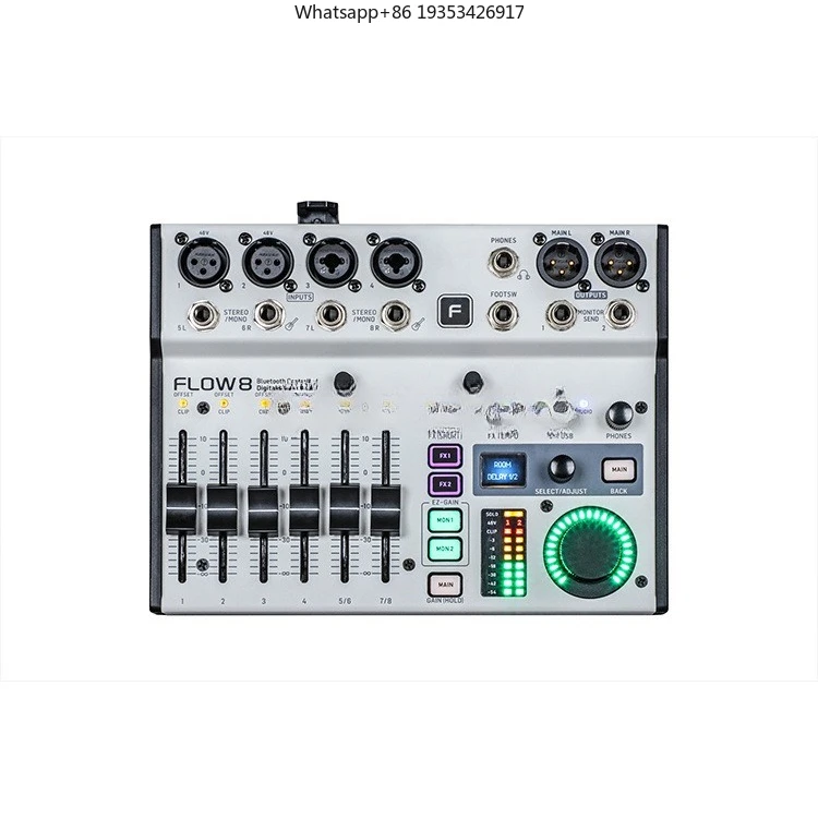 New Digital Mixer 8-way Stage Performance Suitable for Conferences Small Portable with Bluetooth 8-way Digital Mixer