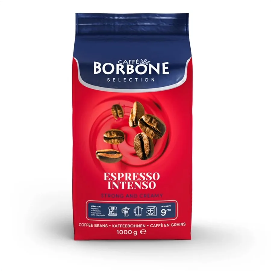 

Кофе в зернах средней обжарки, смесь Robusta Espro Intenso, сильный и кремовый итальянский кофе, пакет 2,2 фунта