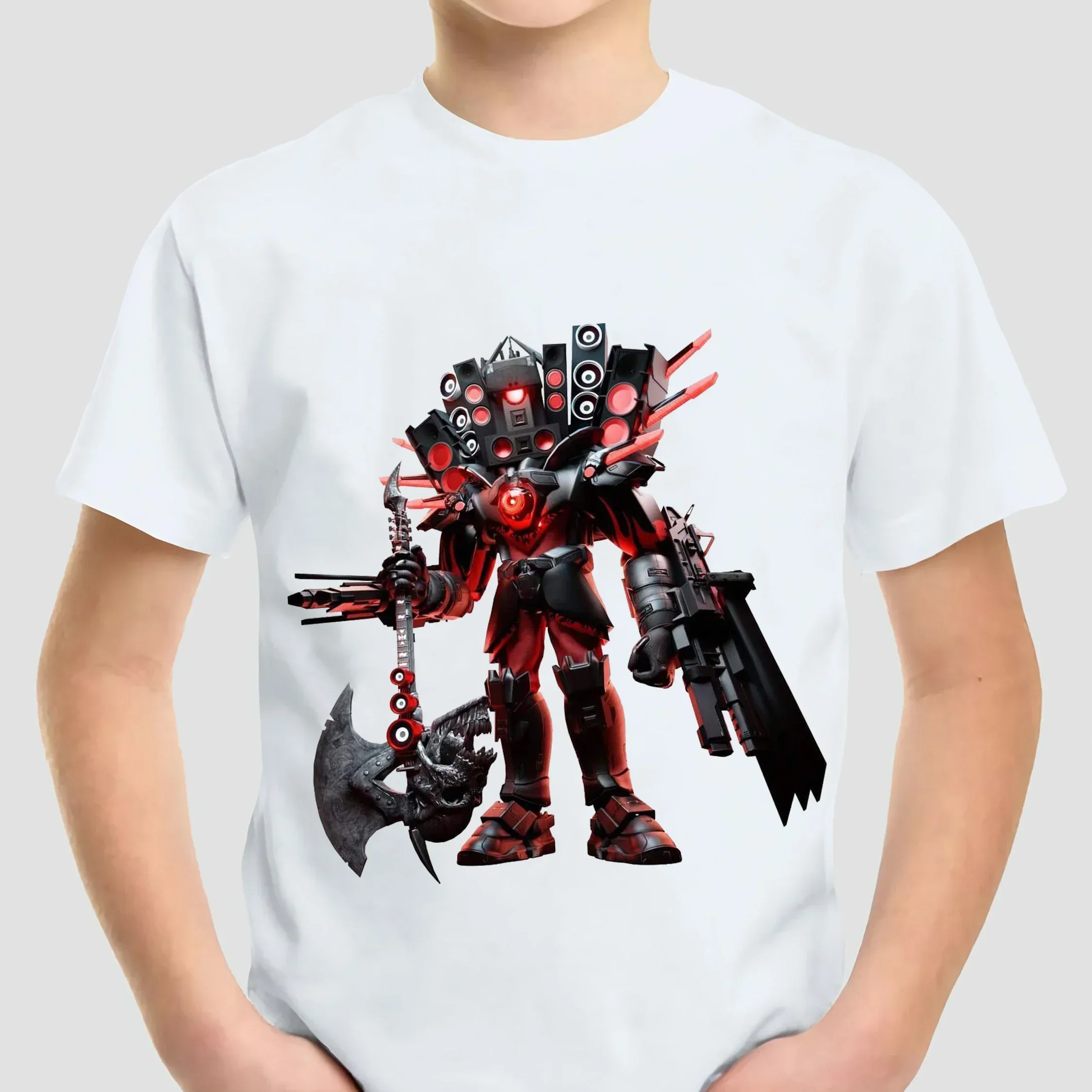Game Skibidi Toilet T-Shirt Anime Tees Tops Summer Cartoon Kids Short Sleeve T-Shirt Boys Girls Casual Tshirt Children Clothes