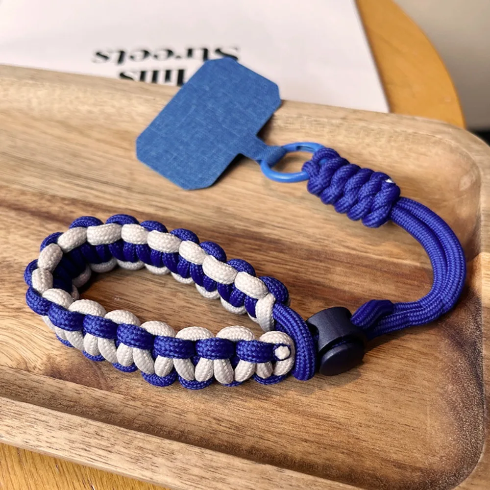 Colorful Woven Adjustable Phone Straps Polyester Anti-Lost Phone Case Braided Lanyard Exquisite Jewelry