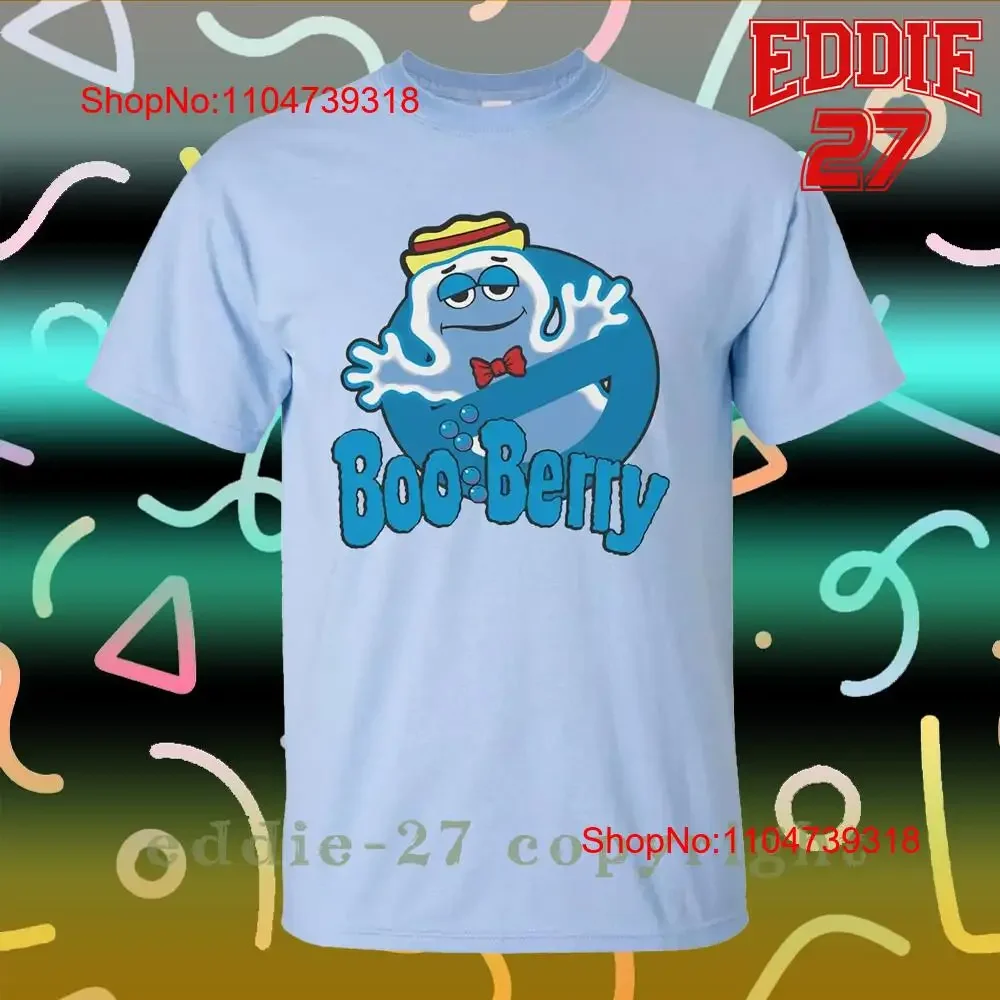 Nueva camiseta BOO BERRY CEREAL Logo para hombre americano vintage lavado homme moda versátil transpirable estirado ligeramente gráfico