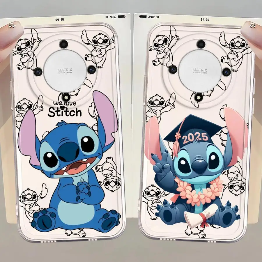 ดิสนีย์สติทช์น่ารักฝาครอบโทรศัพท์กรณีสำหรับเกียรติยศ X8b X8a X8 X9b 90 Lite X7b X9a