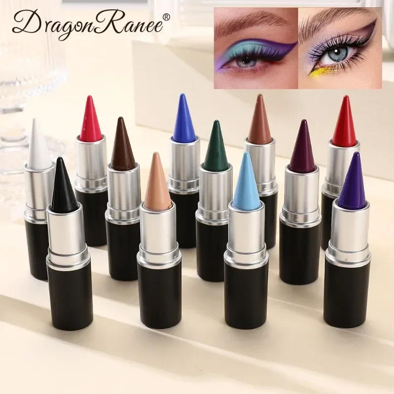 Crema delineadora de ojos de larga duración, maquillaje suave, Gel resistente al agua, sombra de ojos, lápiz delineador de ojos colorido, fácil de aplicar, cosméticos brillantes para ojos