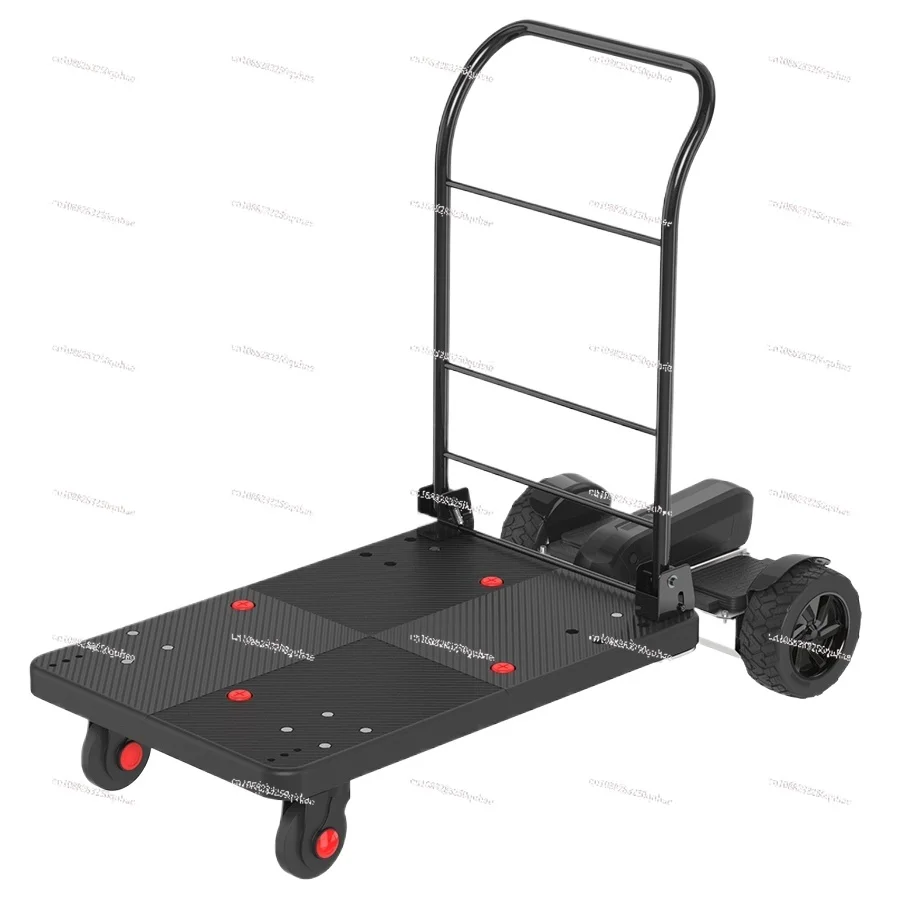 

For Small Motion-sensing Electric Trolley, Grocery Shopping, Express Cargo Flatbed Truck, Warehouse Trolley, Small Moving Truck