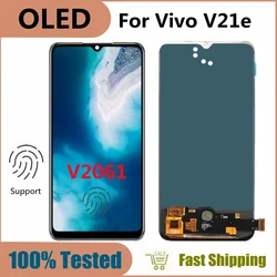 6.44 inch OLED For Vivo V21e V2061 LCD Display Screen Touch Panel Digitizer Assembly Panel Replacement