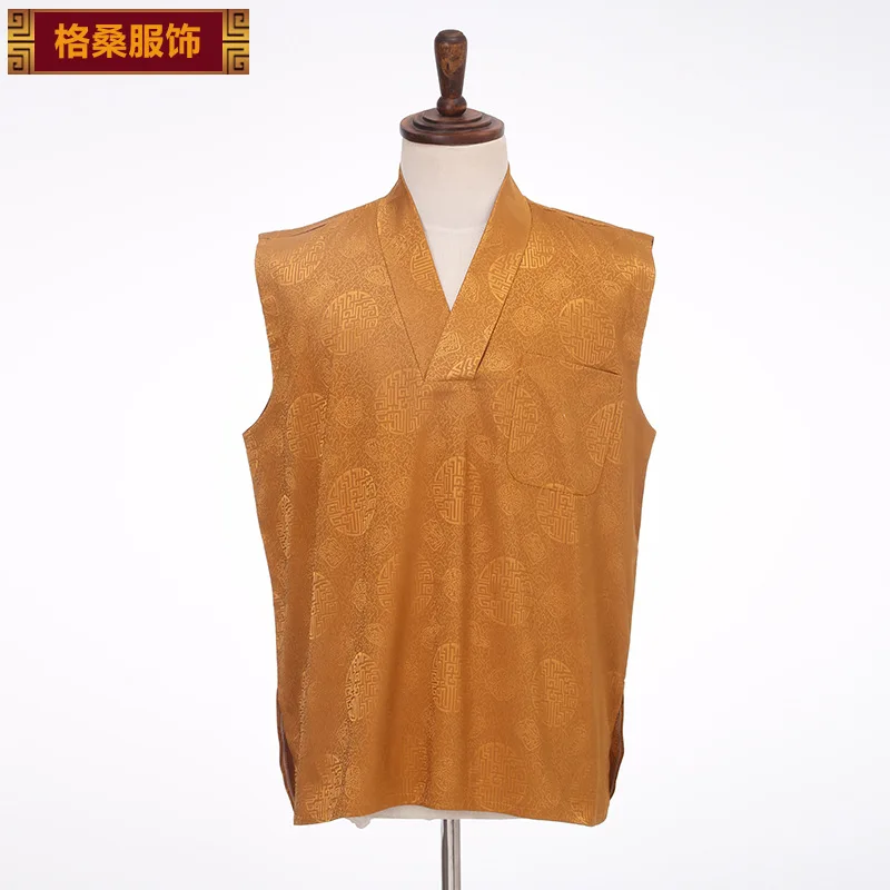 High-End Fabric Gesang Lama Clothing Gown Lay Buddhist Clothes New Breathable Cotton Vest